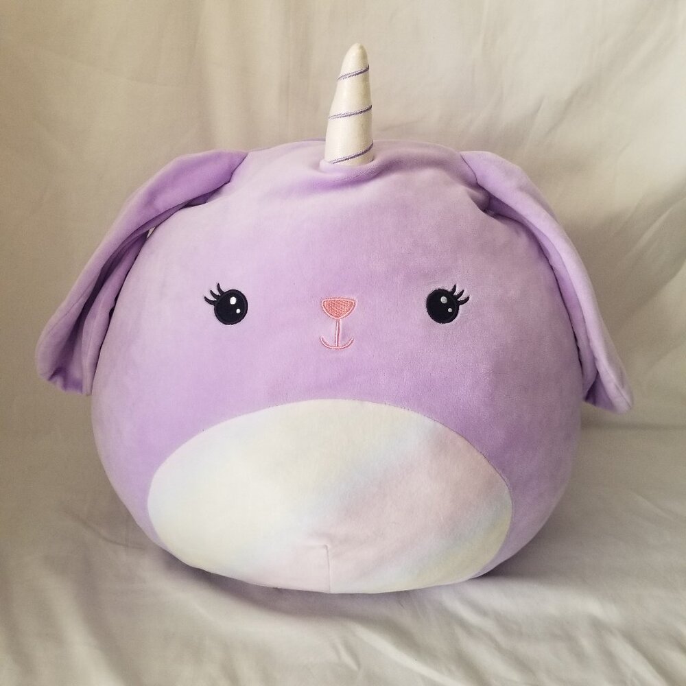 Squishmallow 16" Gelina the Purple BunnyCorn Exclusive KellyToy Stuffed Plush